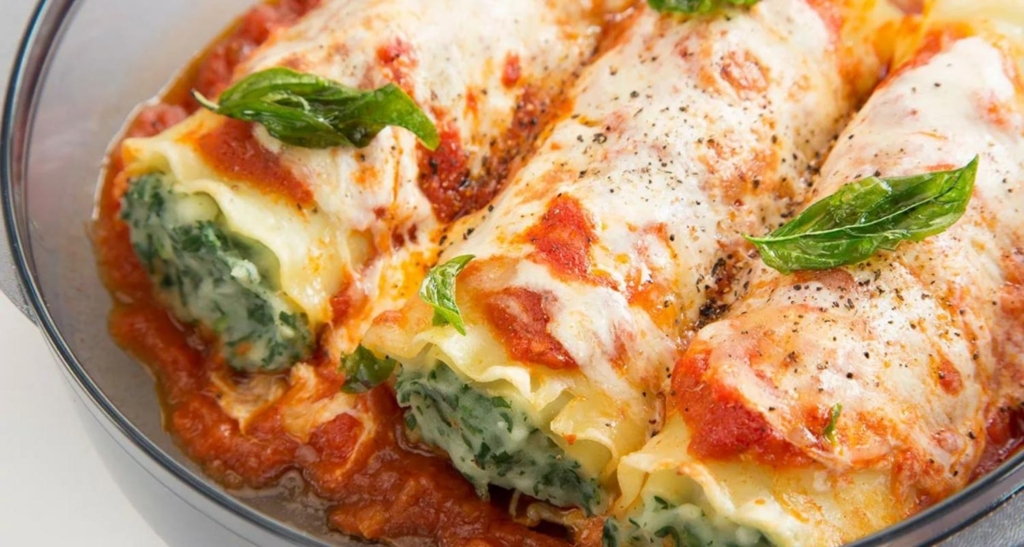 cannelloni con spinaci