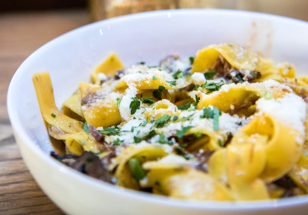 Tagliatelle con merluzzo