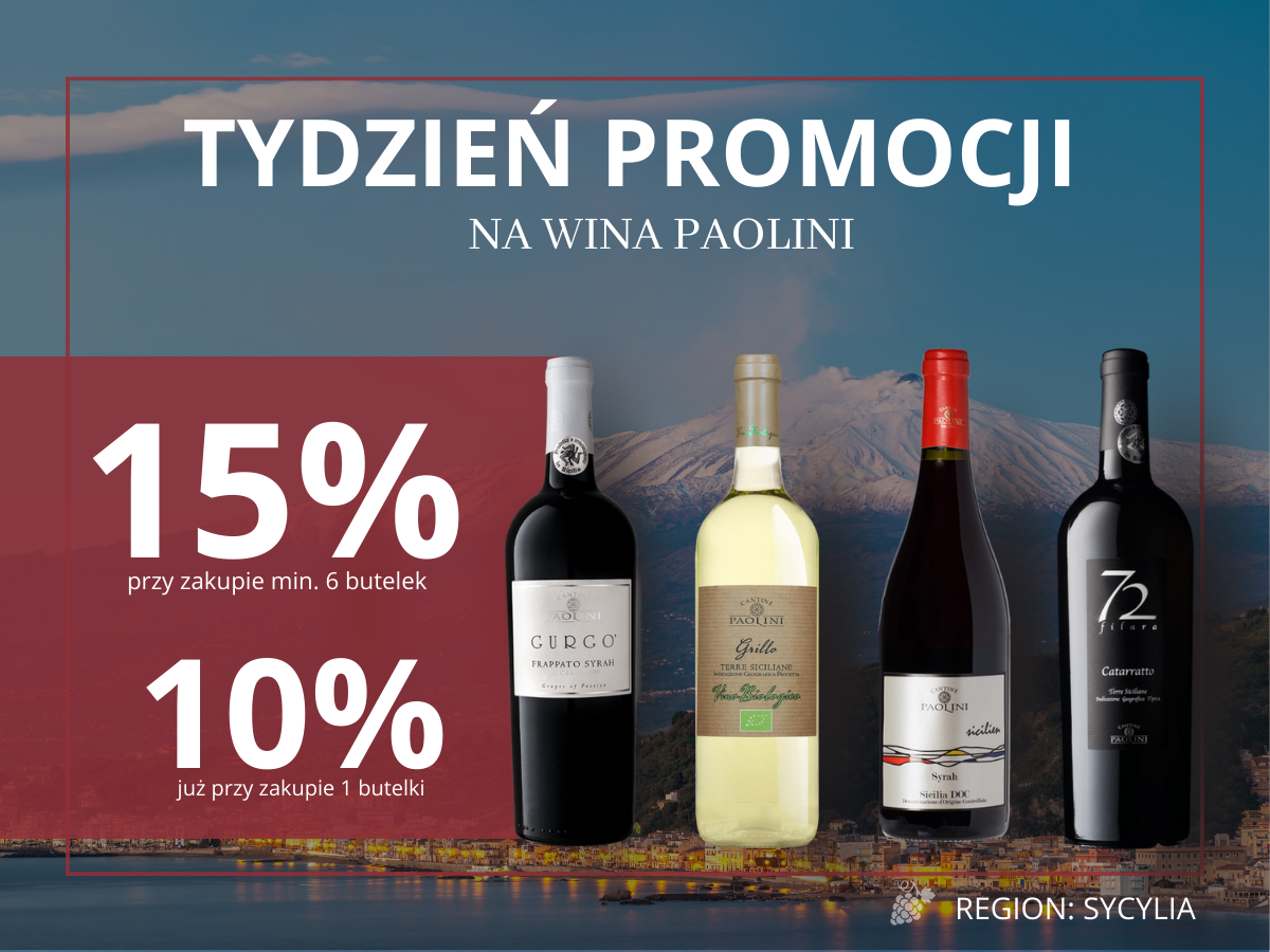 promocja wino tygodnia Paolini