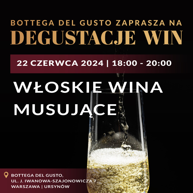 Bottega del Gusto - degustacja wina - Warszawa