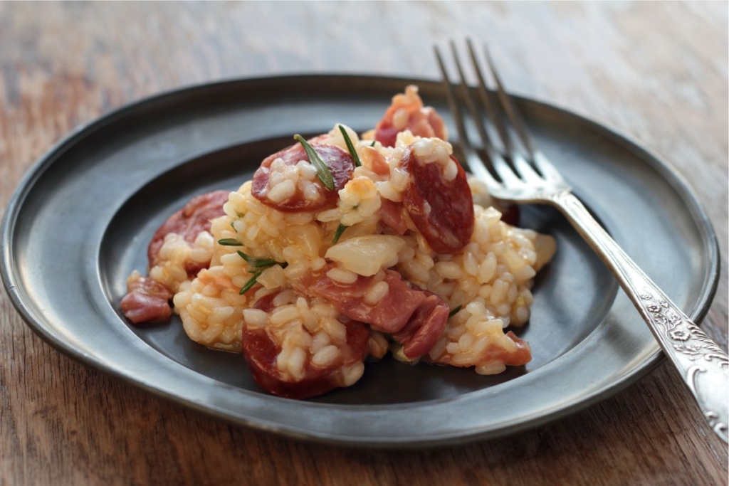 Risotto z kielbasa